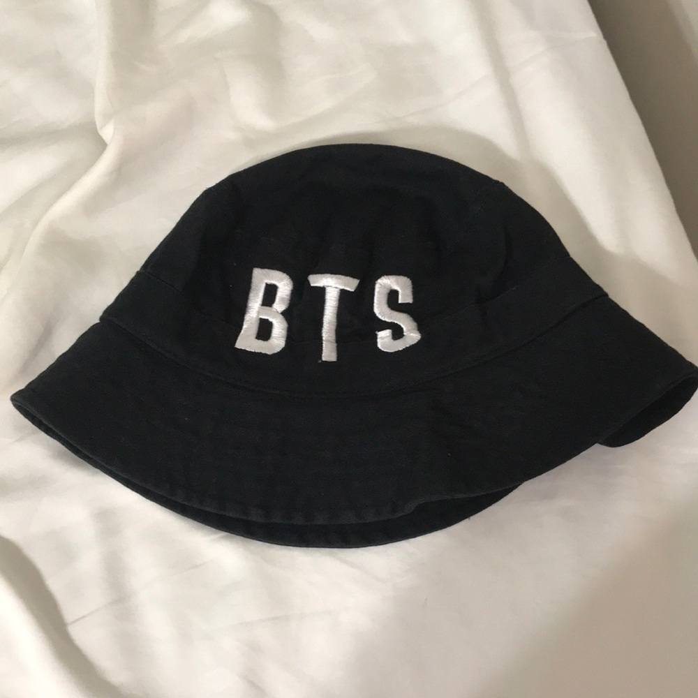 BTS Black Bucket Hat 100% Cotton